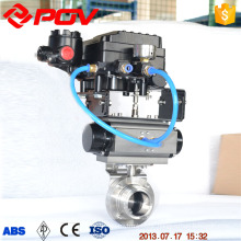 sanitary regulating type pneumatic butterfly valve